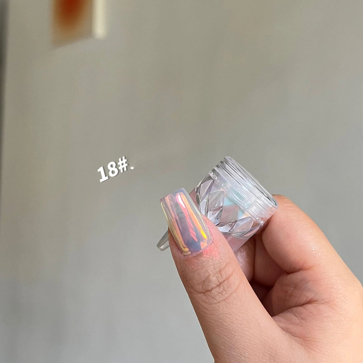 Moonlight Mirror Nails Powder Pearl White Nails Glitter Aurora Shining Pigment Chrome Dust Nail Art Supplies Decoration