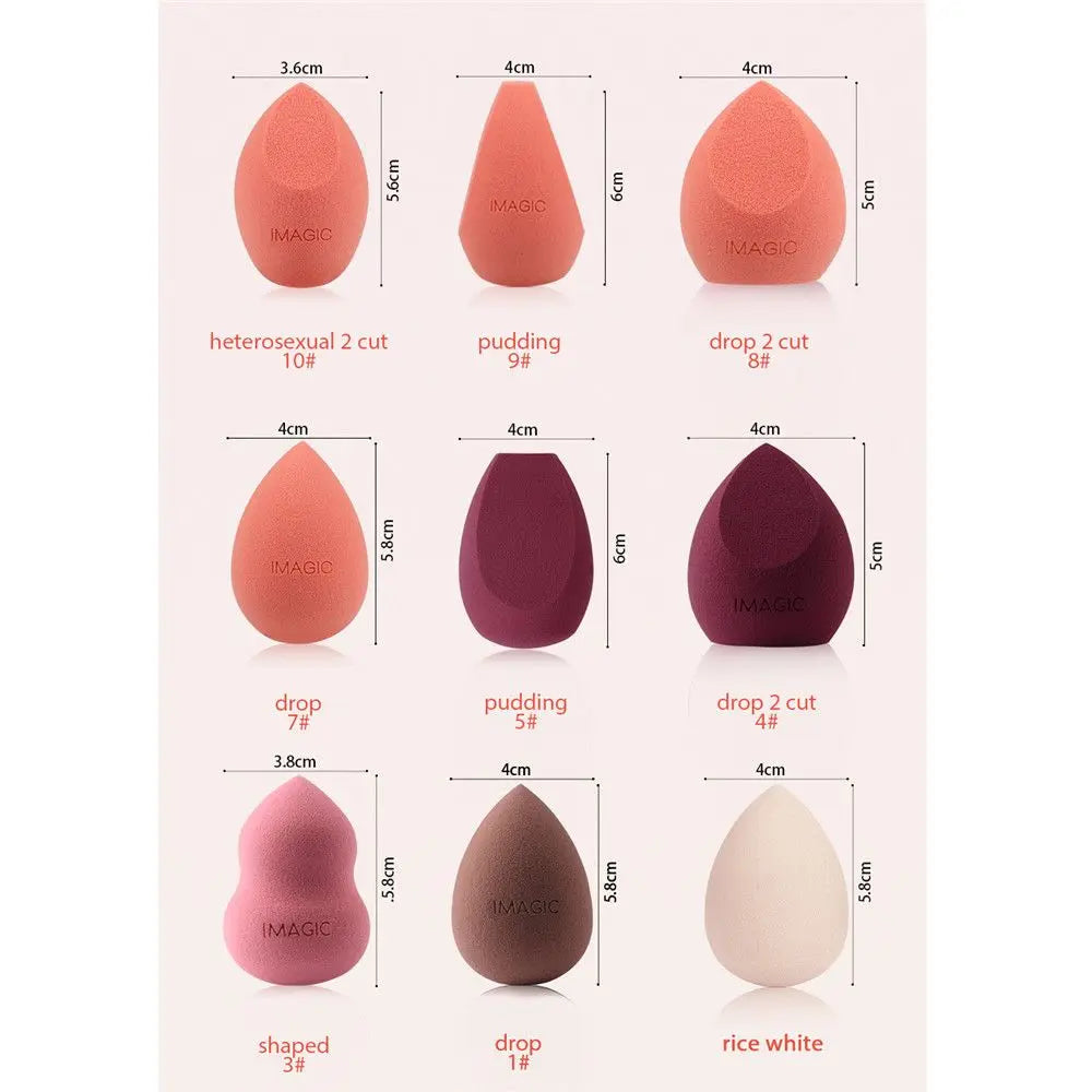 Fashion New Hot sale Makeup Sponge Powder Puff Wet Dry Dual Use Foundation Blender Smooth Cosmetic Puff Beauty Tool Accessories