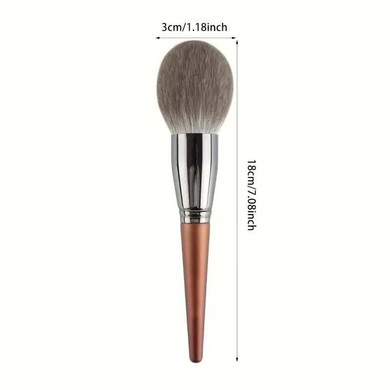 Loose Powder Brush Large Soft Nylon Bristles Round Powder Brushes Foundation Blush Brush Blush & Contour Makeup Cosmetic Brushes