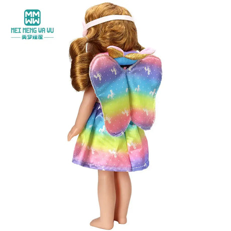 For 15-18 Inch American Doll Toys Newborn Doll Fashion Backpack, Safety Seat, Blanket, Sleeping Bag, Gift for Girls - Lootquake