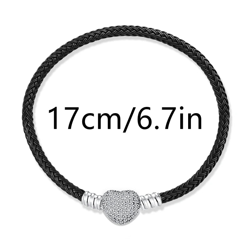 Colgante de plata 925 con forma de serpiente para San Valentín, ideal para pulseras originales de plata de ley 925 para mujer, regalo de joyería DIY.