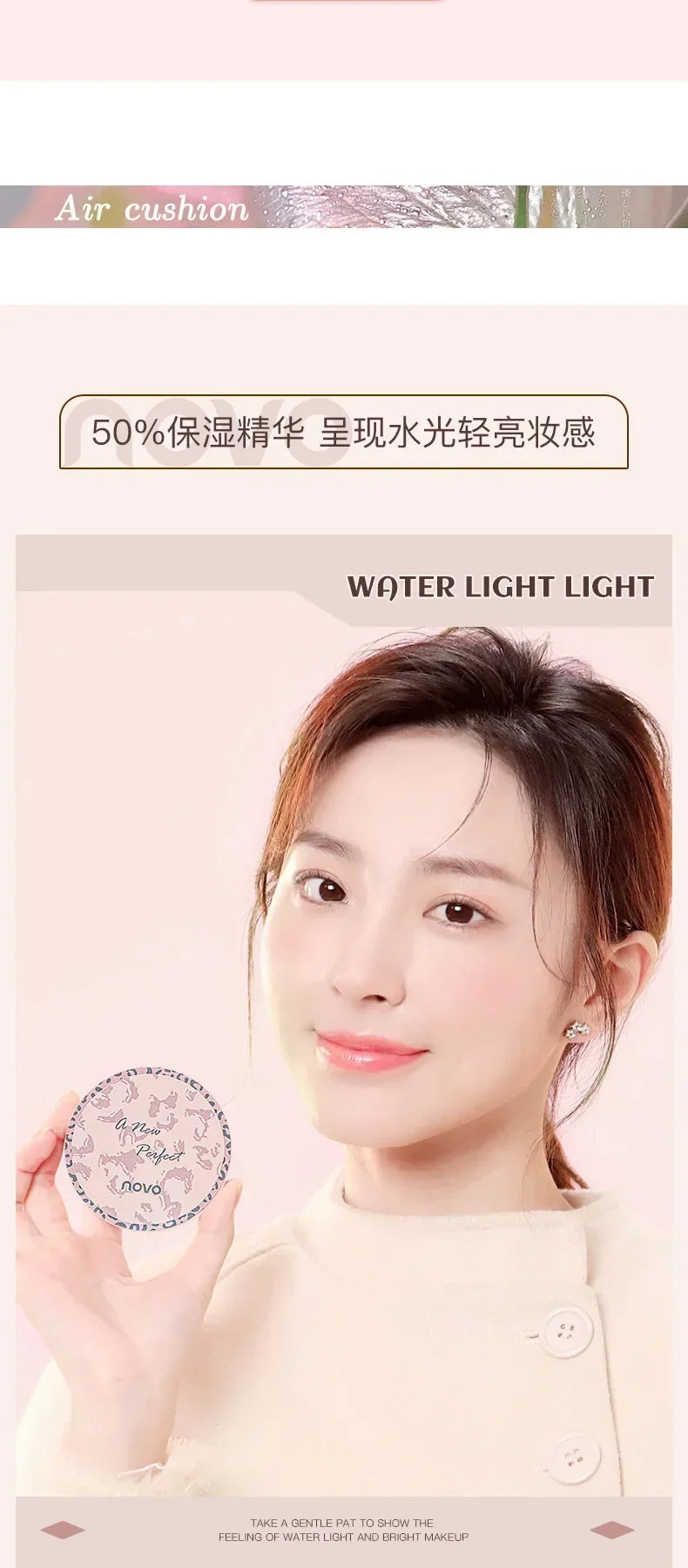 Crema CC hidratante con cojín de aire, crema BB blanqueadora con control de grasa, maquillaje de larga duración, resistente al agua, base hidratante natural.