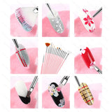 YIKOOLIN 20pcs Nail Art Brush Set UV Gel Polish Pen Acrylic Nail Design Kit DIY Painting Tools for Nail Artistry