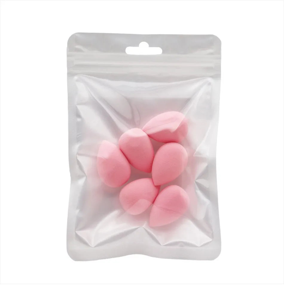 Lot de 6 mini éponges de maquillage pour poudre, houppette cosmétique, sèche et humide, anti-cernes, fond de teint liquide, accessoires de maquillage pour femmes