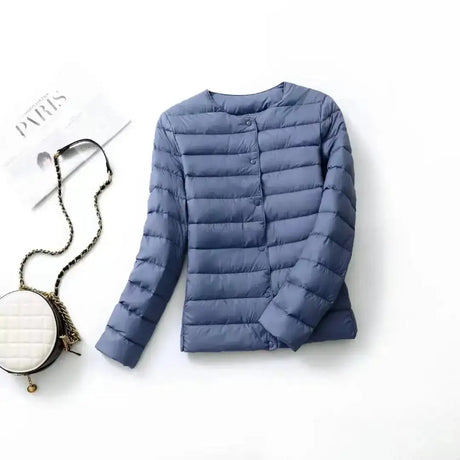 9 Color Women Puffer Jackets 90% Ultra Light Duck Down Women Matt Fabric Lightweight Coat Warm Female Windbreaker Parka - Lootquake