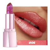 Glitter Shimmer Lipstick,Pearlescent Glow,High-Shine Moisturizing Lipstick Long-Lasting & Non-Sticky Lip Glaze Pearl Sexy Makeup