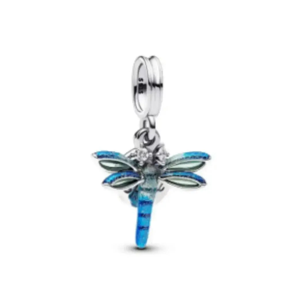 Nuevo dije de rana perezosa de plata 925 con forma de animal, pato, cerdo, oso, compatible con pulsera original, decoración, colgante para mujer, regalo de joyería