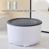 1 mini bote de basura, bote de basura pequeño para escritorio, contenedor para residuos de comida, caja de limpieza para arena de gatos, bote de basura portátil para el coche.