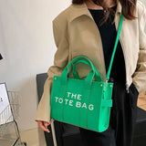 The Tote Bag For Women Crossbody Female Handbag New Solid Words Lette Leisure Large Bag,Luxury Fashion Bag,designer Bag for PU - Lootquake
