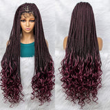 Bohemian Box Braids with Curly Ends | Pre-looped Crochet Hair