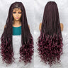 Bohemian Box Braids with Curly Ends | Pre-looped Crochet Hair