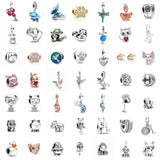 New 925 Silver Animal Series sloth frog Charm Duck pig bear Bead Fit original Bracelet decoration Women Pendant For Jewelry Gift - Lootquake