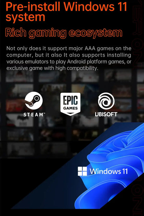 OneXPlayer OneXFly F1 Pro AMD 8840U AI 9 365 HX 370 OLED 144Hz 7" Screen PC Game Console Handheld 3A Steam Play Laptop Windows11 - Lootquake