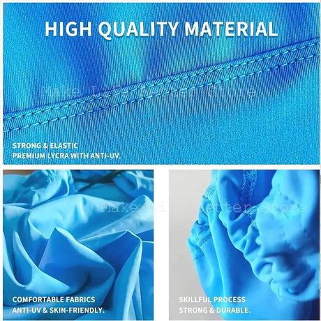 Blue Shade Family Beach Awning Ultralight Sunshade Tent for Sea Outdoor Portable Patio Shade Waterproof Camping Sun Shelter - Lootquake