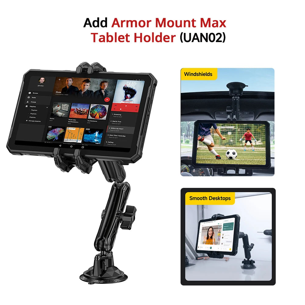 Tablette robuste Ulefone Armor Pad 4 Ultra 5G, écran 10,36 pouces, 2K, jusqu'à 16 Go de RAM, 256 Go de ROM, Android 14, 11 800 mAh