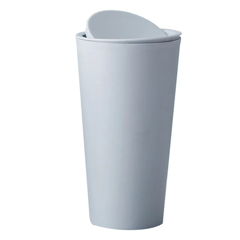 16.5x8cm Small Waste Bin Mini Desktop Trash Can for Desk Car Kitchen Dropship