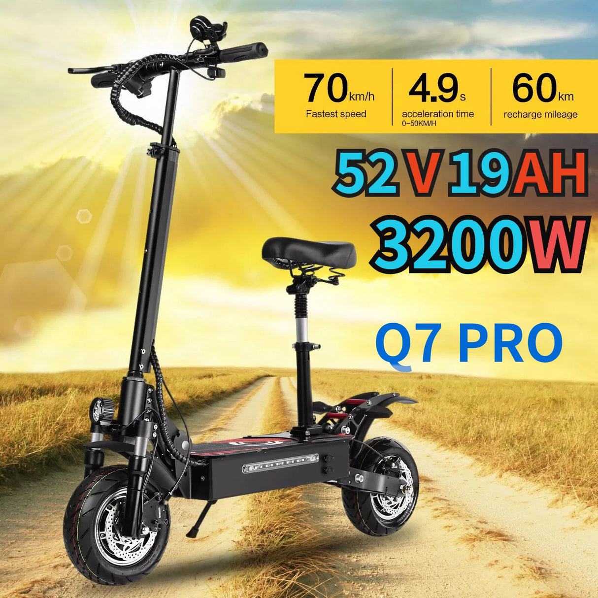 Electric Scooter DUOTTS D99 D88 K8 6000W Dual Motor 60V 40Ah Battery High Power E-Scooter Folding Off-Road Seat Electric Scooter