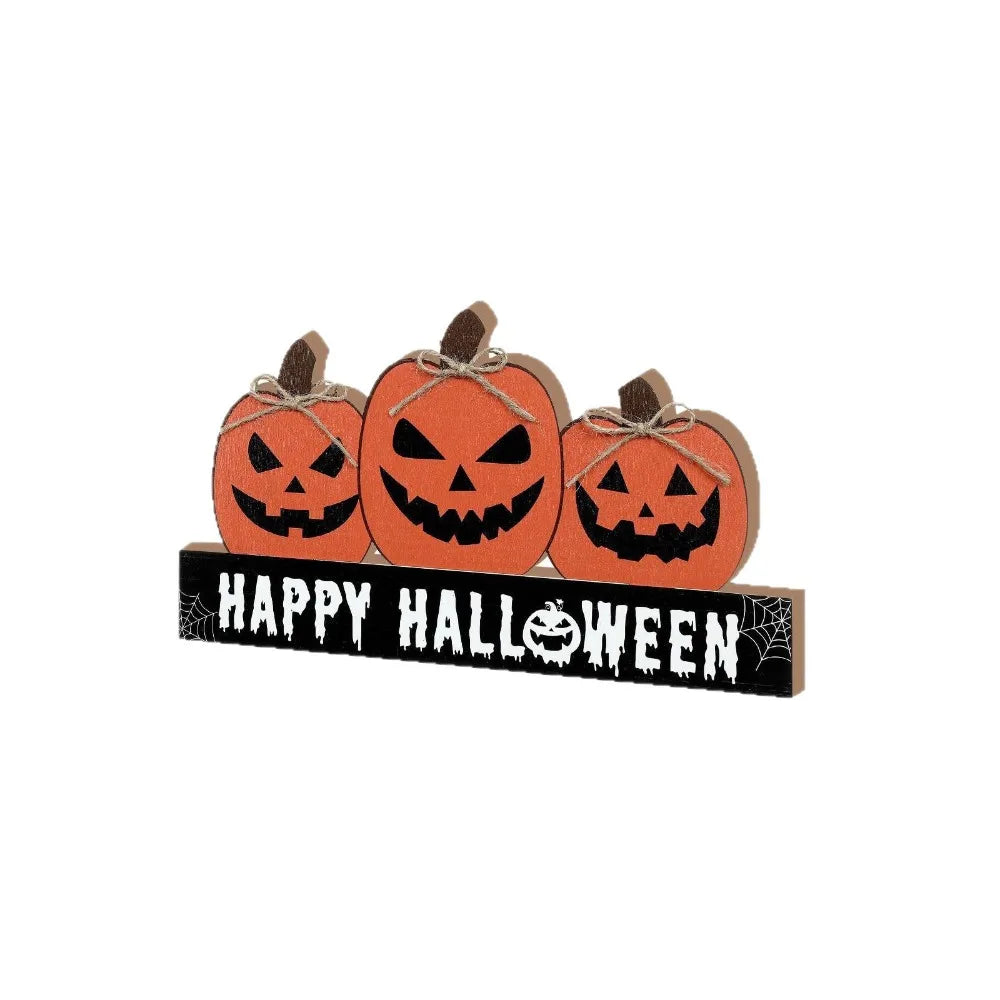 Fall Pumpkin Table Decor Halloween Desk Decorations Fall Table Decor Fall Wooden Table Sign Halloween Ornaments