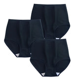 3Pcs/Set Cotton Panties Women Seamless Underwear High Rise Panties Comfort Solid Color Female Underpants Sexy Lingerie M-XXXL