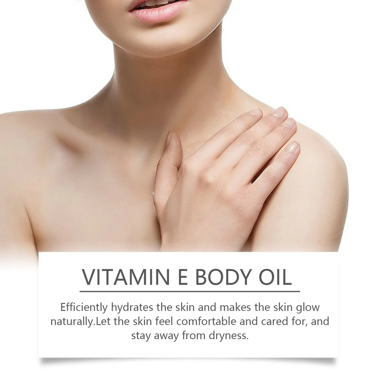 Vitamina E en aceite hidratante cuidado de la piel aclarante reafirmante masajeador corporal aumenta la elasticidad de la piel Vitamina E para aclarar la piel