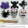 Décorations d'Halloween à suspendre, chat noir effrayant, citrouille, fantôme, tête de mort, chapeau de sorcière, chauve-souris, petits pendentifs, accessoires de décoration de vacances délicats