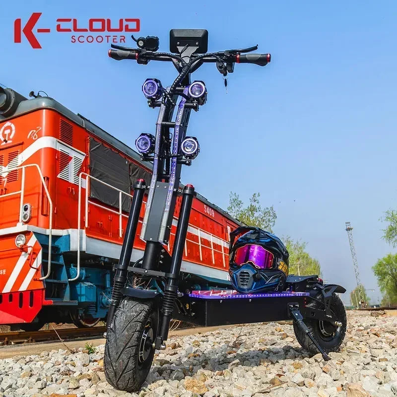 2024 new 10000W 72v 40ah electric scooter 13-inch tires maximum speed 130km/h cruising range 120km LCD screen foldable scooter
