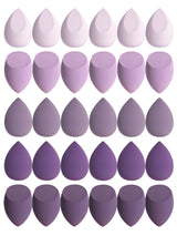 30 Beauty Eggs (Esponjas de Maquillaje) Esponja de Belleza Mixta para Base de Maquillaje, Líquida, en Crema y en Polvo Sin Impurezas, Multicolor C