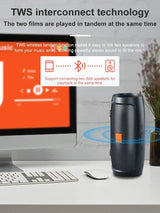 Altavoz Bluetooth con doble altavoz estéreo para exteriores, reproducción TFSB, transmisión de voz FM, subwoofer portátil, altavoz inalámbrico 5.0