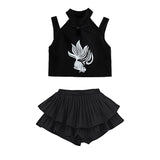 4-15 years old Girls jazz dance costumes Girls Jazz Hip Hop Dance Costume Girls Skirt Set - Lootquake