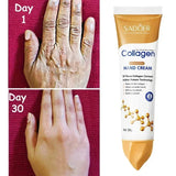 Crema de manos antiarrugas con colágeno, antisequedad, antigrietas, hidratante, nutritiva, suavizante, blanqueadora, reparadora.
