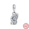 New 925 Silver Rings Styling Two-ring Connector Links Charms Beads Fit Original Pantaro Me Rings Bracelet DIY For Women Jewelry - Lootquake