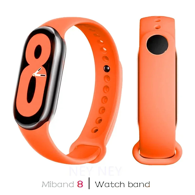 Correas deportivas para Xiaomi Mi Band 8-9 NFC, repuesto de pulsera de silicona Mi Band 9/8, resistente al agua, accesorios para Mi Band 9