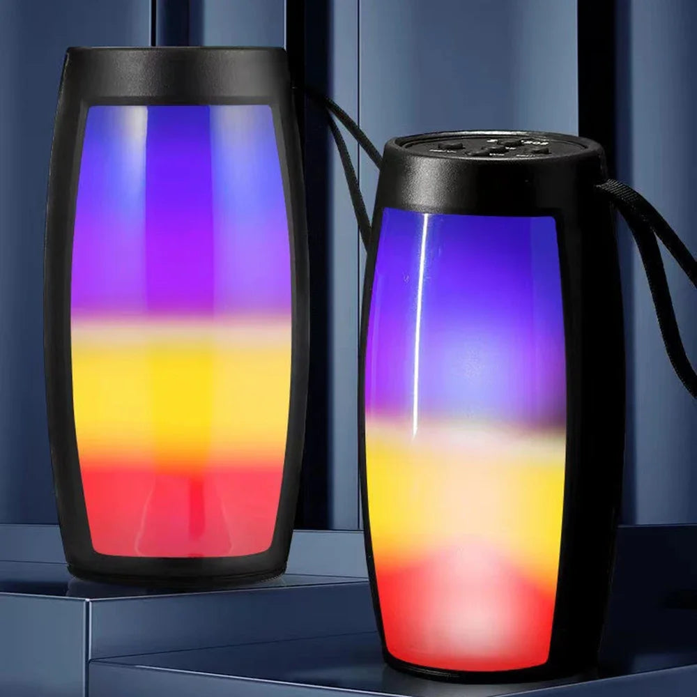 Altavoces inalámbricos Bluetooth S12, potente caja de sonido portátil, subwoofer, audio para coche, reproductor de MP3 de graves, sistema de sonido con luces LED