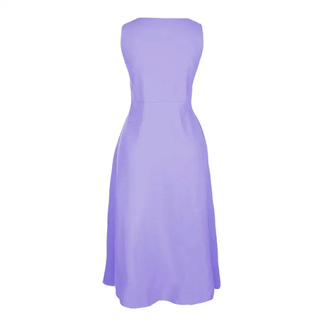 Cotton Linen Sleeveless Dress for Women Summer Pullover Skirt Vestidos Fashion Female Clothing Short Sleeved Loose Long Dress - Lootquake