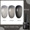 7ml Milky Jelly White Gel Nail Polish Natural Luster Long Lasting Nail Art All for Home DIY Manicure Soak Off UV LED Gel Vernis