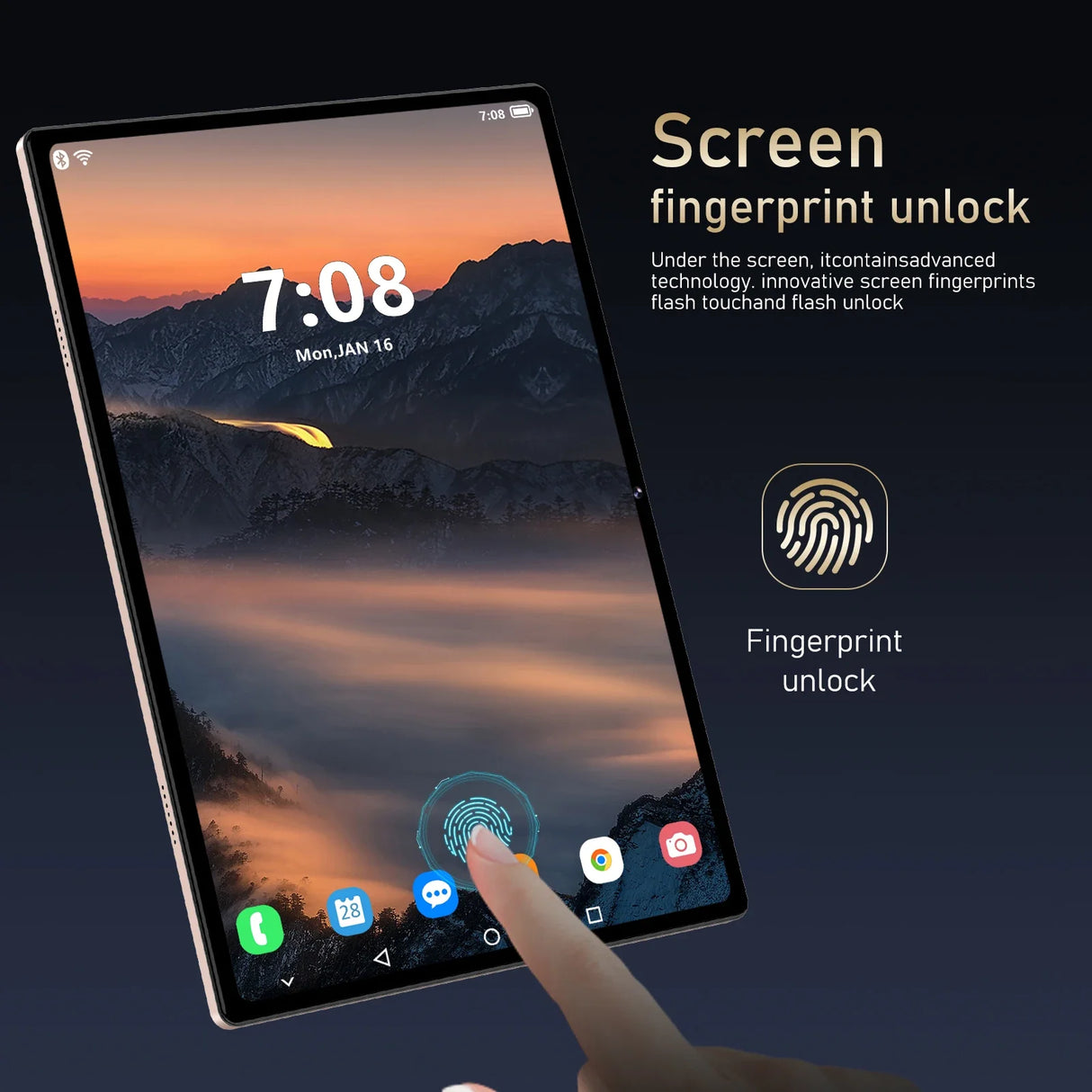 Tablette Pad 9 Pro originale 10,1 pouces Android 13 Snapdragon 8gen2 Global 16 Go + 1024 Go 10 000 mAh 5G Double SIM Wi-Fi Écran HD