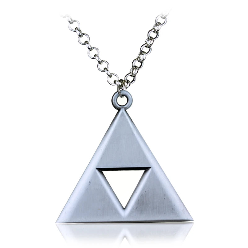 Breath of the Wild Vintage Necklace for Men Women LoZ Game Triforce Triangle Amulet Choker Necklace Cosplay Party Jewelry Gifts - Lootquake