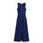 TRAFZA Women Elegant Solid Sleeveless Knitted Long Dress Fashion Single Breasted O Neck Dresses Female Chic Slim Midi Tank Dress - Lootquake
