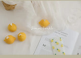 Bougie parfumée décorative au citron, cadeau d'anniversaire parfumé DIY, bougie imitation fruit