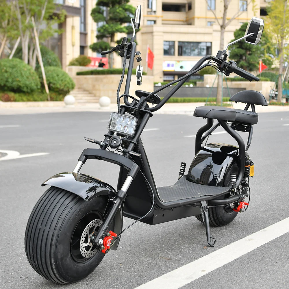 60V25AH 4000W Motor Citycoco Electric Scooter 18 Inch Snowfield Off-road Tire Max Speed 60-70KM/H Max Load 250KG USA STOCK
