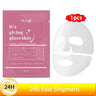 Mascarilla facial de colágeno hidratante, control de grasa, iluminadora, cuidado de la piel, reduce los poros, 1/3/5/10 unidades