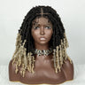 14" Butterfly Locs Crochet Braids Bob Wig | Lace Front