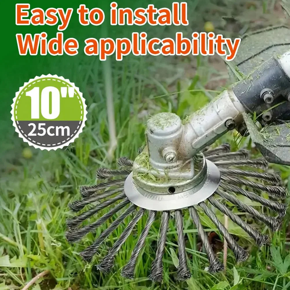10/6/5/4 inch Steel Wire Trimming Head Lawn Mower Brush Cutter Accessories Garden Tool Universal Gasoline Brushhead Parts Tools