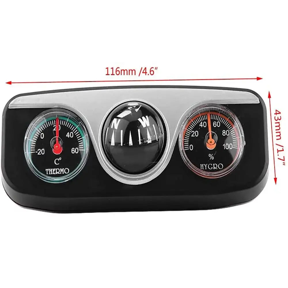 New Multi-functional Compass Dash Mount Navigation Direction Digital Auto Car Compass Thermometer Hygrometer for Boat Truck Auto - Lootquake