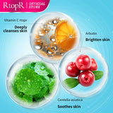 Limpiador facial con vitamina C Limpieza profunda Control de grasa del acné Limpia poros Blanqueamiento de la piel Limpia cutículas Cuidado de la piel Limpieza facial