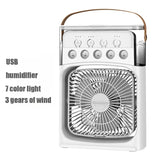 3 In 1 Fan AIr Conditioner Household Small Air Cooler LED Night Light Portable Humidifier Air Adjustment Fan Office Home Fan New