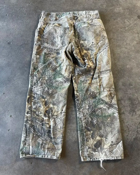Y2k Camouflage Jeans New Harajuku Hip Hop Vintage Oversize Denim Pants Fashion Men Women Straight Leg Wide Leg Jeans Streetwear - Lootquake