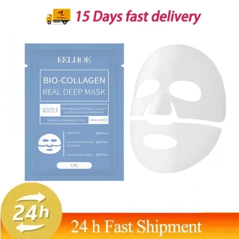 Collagen Anti Wrinkle Facial Mask Fade Face Fine Line Lift Firm Skin Anti-Aging Moisturizing Brighten Skin Care Korean Cosmetics