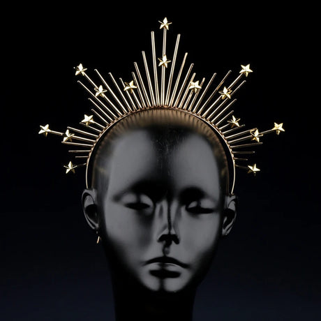 Star Shape Crown Headband Queen's Goddess Halo Halloween Costume Headwear Party Cosplay Headgear Jewelry Accessories - Lootquake