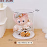 Labubu Pendant Display Box Rotating Transparent Labubu Doll  Storage Blind Box Storage Display Dustproof And Moisture-Proof